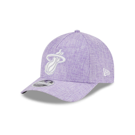 Miami Heat Cotton Weave Purple 9FORTY M-Crown A-Frame Snapback Hat