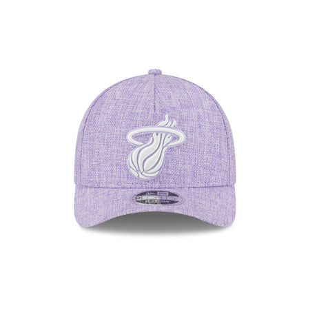 Miami Heat Cotton Weave Purple 9FORTY M-Crown A-Frame Snapback Hat