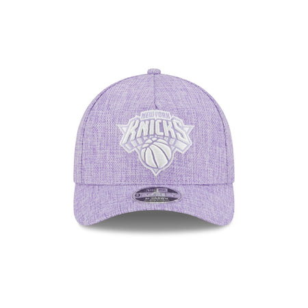 New York Knicks Cotton Weave Purple 9FORTY M-Crown A-Frame Snapback Hat