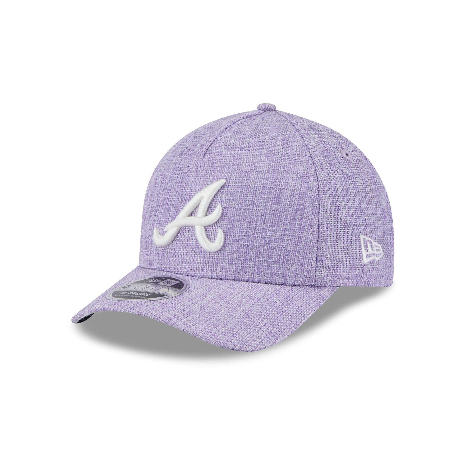 Atlanta Braves Cotton Weave Purple 9FORTY M-Crown A-Frame Snapback Hat