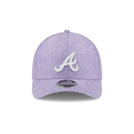 Atlanta Braves Cotton Weave Purple 9FORTY M-Crown A-Frame Snapback Hat