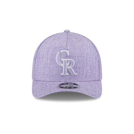 Colorado Rockies Cotton Weave Purple 9FORTY M-Crown A-Frame Snapback Hat