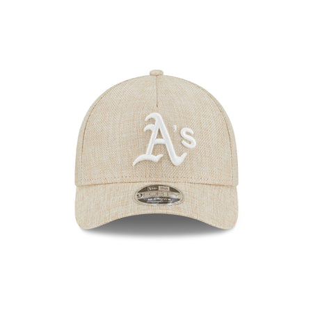 Athletics Cotton Weave Stone 9FORTY M-Crown A-Frame Snapback Hat