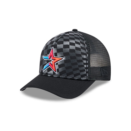 Houston Astros Gradient Raceway 9FORTY M-Crown A-Frame Trucker Hat