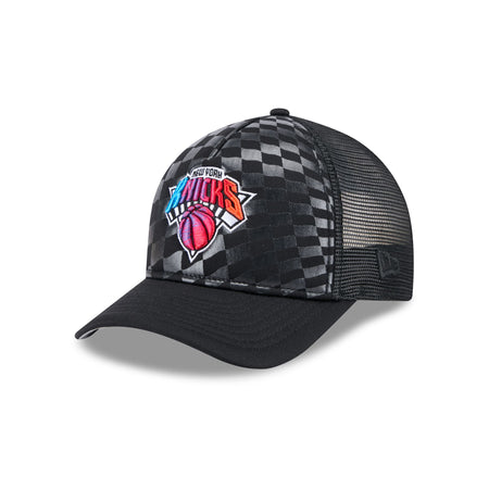 New York Knicks Gradient Raceway 9FORTY M-Crown A-Frame Trucker Hat