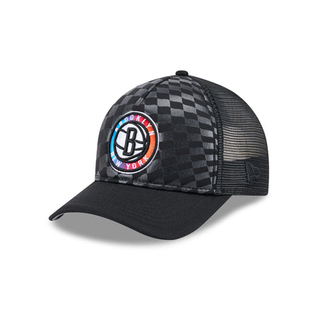 Brooklyn Nets Gradient Raceway 9FORTY M-Crown A-Frame Trucker Hat