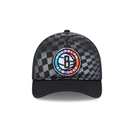 Brooklyn Nets Gradient Raceway 9FORTY M-Crown A-Frame Trucker Hat