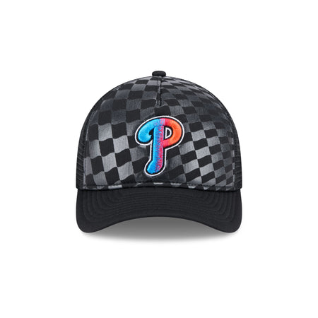 Philadelphia Phillies Gradient Raceway 9FORTY M-Crown A-Frame Trucker Hat