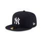 New York or Nowhere x New York Yankees Navy Logo 59FIFTY Fitted Hat