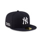 New York or Nowhere x New York Yankees Navy Logo 59FIFTY Fitted Hat