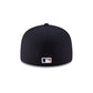 New York or Nowhere x New York Yankees Navy Logo 59FIFTY Fitted Hat