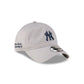 New York or Nowhere x New York Yankees Gray Logo 9TWENTY Adjustable Hat