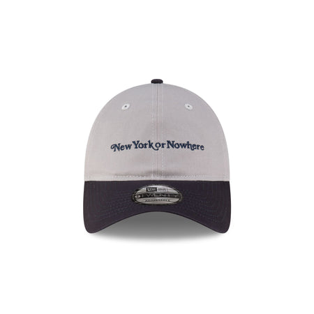 New York or Nowhere x New York Yankees Gray Wordmark 9TWENTY Adjustable Hat