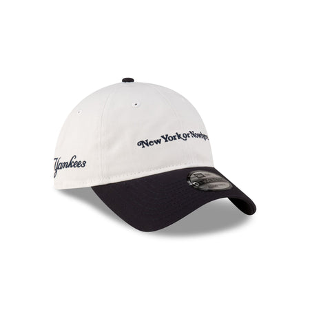 New York or Nowhere x New York Yankees White Wordmark 9TWENTY Adjustable Hat