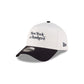 New York or Nowhere x New York Yankees White Wordmark 9FORTY A-Frame Snapback Hat