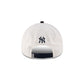 New York or Nowhere x New York Yankees White Wordmark 9FORTY A-Frame Snapback Hat