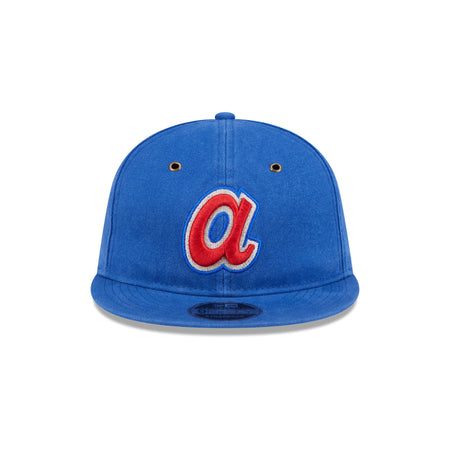 Atlanta Braves Cotton Canvas Retro Crown 9FIFTY Adjustable Hat