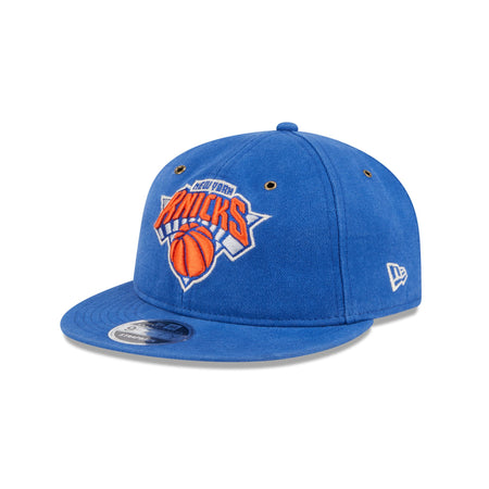 New York Knicks Cotton Canvas Retro Crown 9FIFTY Adjustable Hat