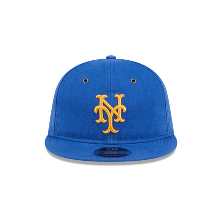 New York Mets Cotton Canvas Retro Crown 9FIFTY Adjustable Hat