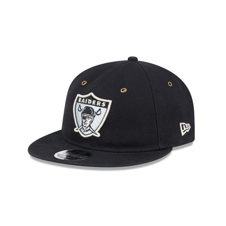 Las Vegas Raiders Cotton Canvas Retro Crown 9FIFTY Adjustable Hat