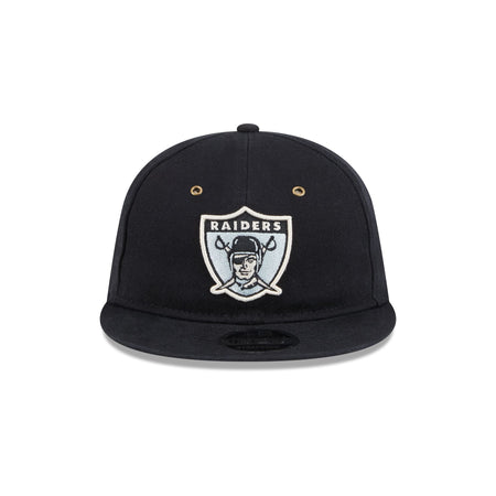 Las Vegas Raiders Cotton Canvas Retro Crown 9FIFTY Adjustable Hat