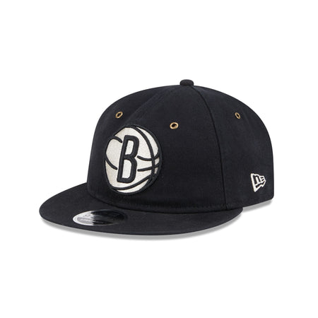 Brooklyn Nets Cotton Canvas Retro Crown 9FIFTY Adjustable Hat