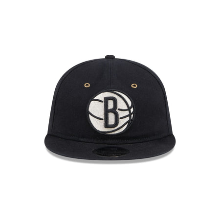 Brooklyn Nets Cotton Canvas Retro Crown 9FIFTY Adjustable Hat