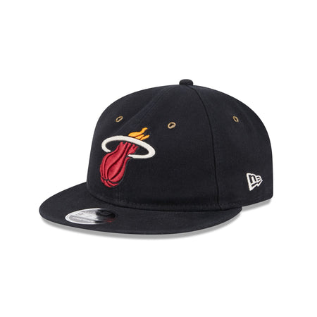 Miami Heat Cotton Canvas Retro Crown 9FIFTY Adjustable Hat