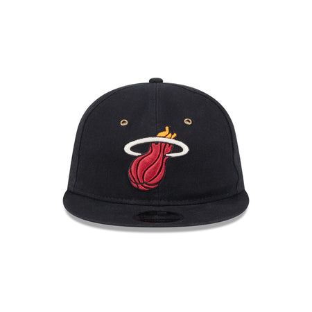 Miami Heat Cotton Canvas Retro Crown 9FIFTY Adjustable Hat