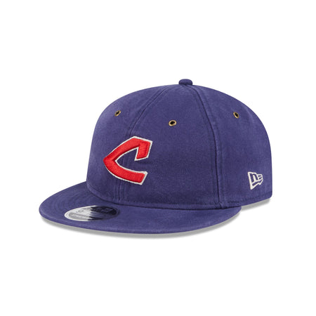 Cleveland Guardians Cotton Canvas Retro Crown 9FIFTY Adjustable Hat