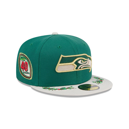 Seattle Seahawks Novelty Holly 59FIFTY Fitted Hat