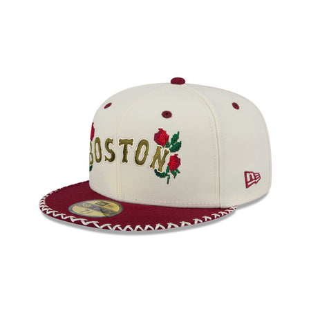 Boston Red Sox Novelty Stitch 59FIFTY Fitted Hat