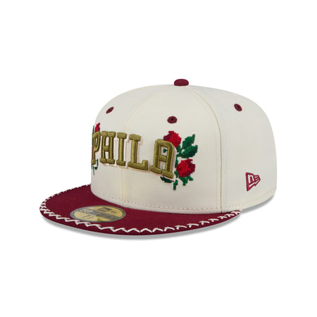 Philadelphia 76ers Novelty Stitch 59FIFTY Fitted Hat