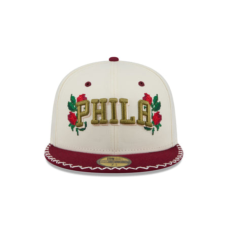 Philadelphia 76ers Novelty Stitch 59FIFTY Fitted Hat