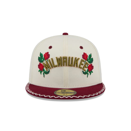 Milwaukee Bucks Novelty Stitch 59FIFTY Fitted Hat