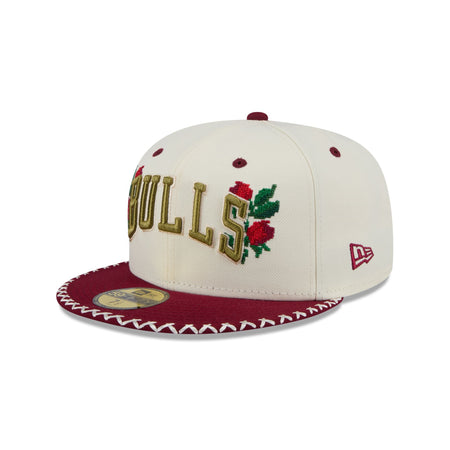 Chicago Bulls Novelty Stitch 59FIFTY Fitted Hat