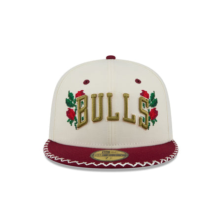 Chicago Bulls Novelty Stitch 59FIFTY Fitted Hat