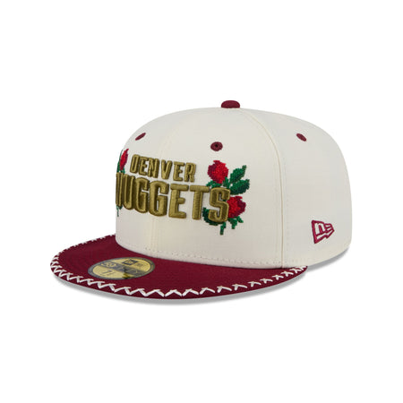 Denver Nuggets Novelty Stitch 59FIFTY Fitted Hat