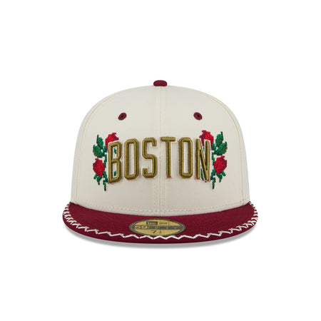 Boston Celtics Novelty Stitch 59FIFTY Fitted Hat