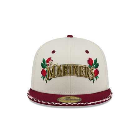 Seattle Mariners Novelty Stitch 59FIFTY Fitted Hat