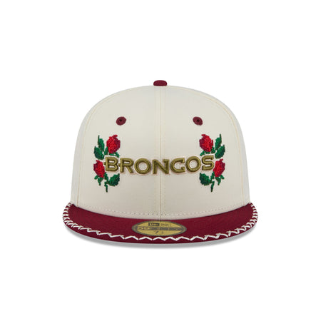 Denver Broncos Novelty Stitch 59FIFTY Fitted Hat