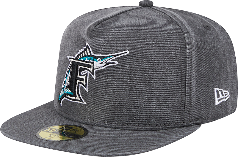 Miami Marlins Pigment Dye 59FIFTY A-Frame Fitted Hat