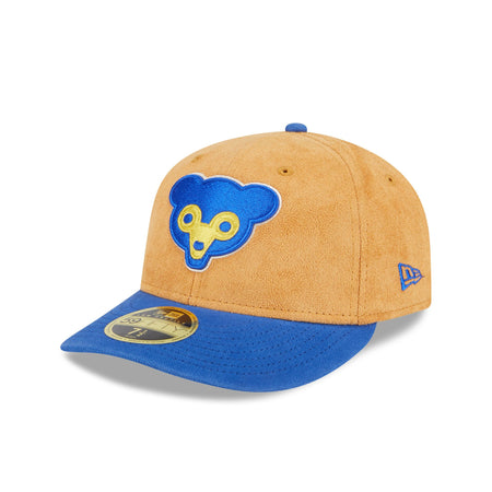 Chicago Cubs Tan Texture Low Profile 59FIFTY Fitted Hat