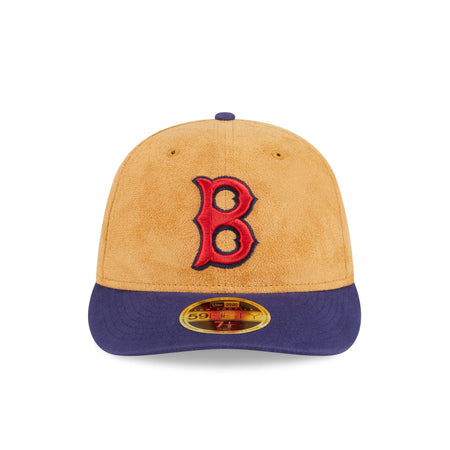 Boston Red Sox Tan Texture Low Profile 59FIFTY Fitted Hat