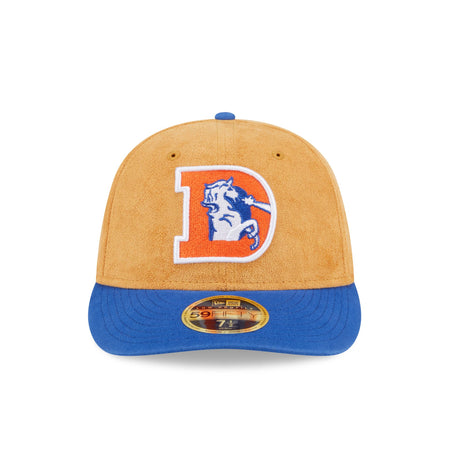 Denver Broncos Tan Texture Low Profile 59FIFTY Fitted Hat