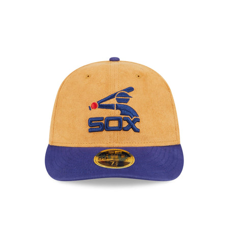 Chicago White Sox Tan Texture Low Profile 59FIFTY Fitted Hat