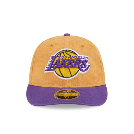 Los Angeles Lakers Tan Texture Low Profile 59FIFTY Fitted Hat