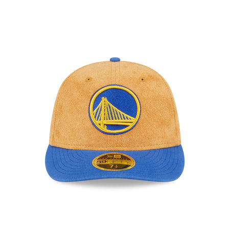 Golden State Warriors Tan Texture Low Profile 59FIFTY Fitted Hat