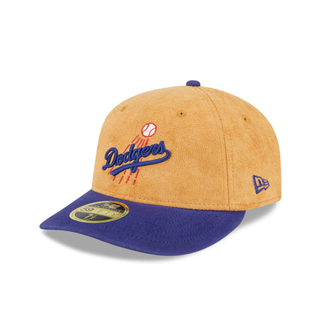 Los Angeles Dodgers Tan Texture Low Profile 59FIFTY Fitted Hat