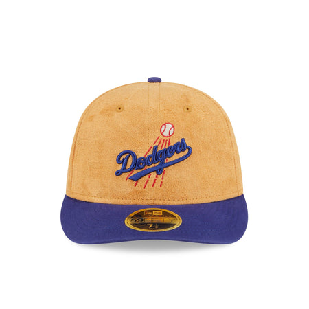 Los Angeles Dodgers Tan Texture Low Profile 59FIFTY Fitted Hat